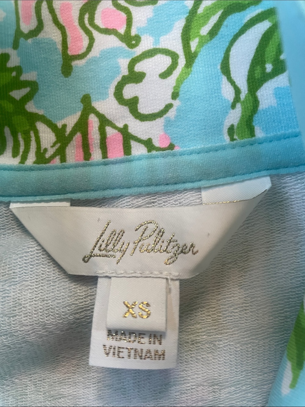 Lilly Pulitzer LEONA Tropical Print JACKET XS full zip RESORT golf tennis NWOT - Picture 2 of 11